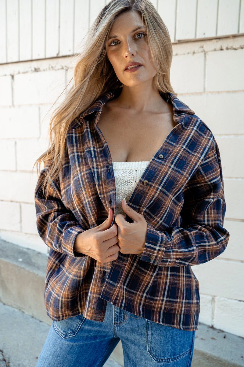 Harvest Flannel Plaid Shirt