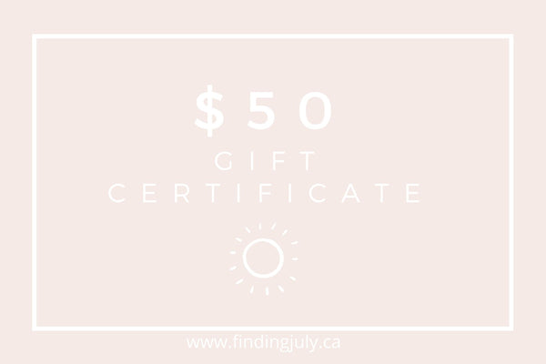 Gift Card - Finding July