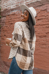 Autumn Mood Multi-Print Shacket - Brown - Finding July