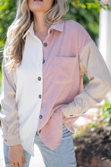 Call Me Colour Block Cord Shirt - Finding July