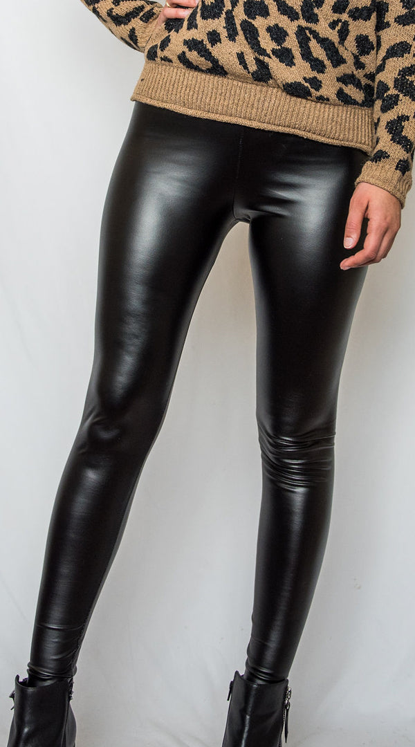 Fame Faux Leather Leggings - Finding July