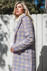 Hopeless Romantic Houndstooth Jacket - Lilac - Finding July
