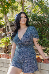 I'm Real Tie Front Romper - Finding July