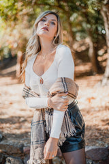 Knockout Knit Bodysuit - White - Finding July
