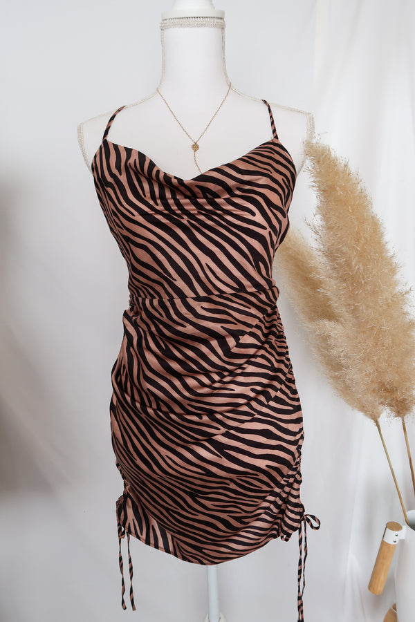 Zone in Zebra Print Dress - Finding July