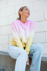 Pink Lemonade Ombre Sweatshirt - Finding July