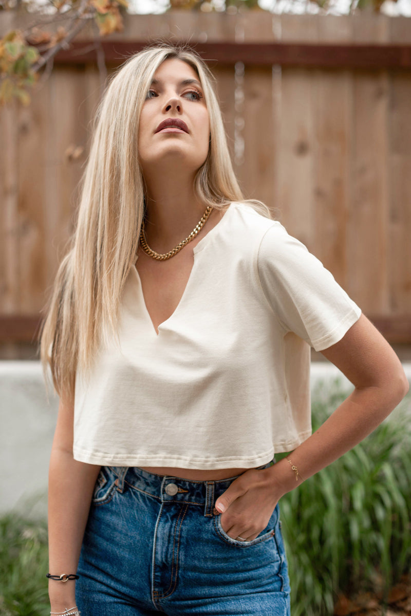 The Perfect Cropped Tee - Finding July
